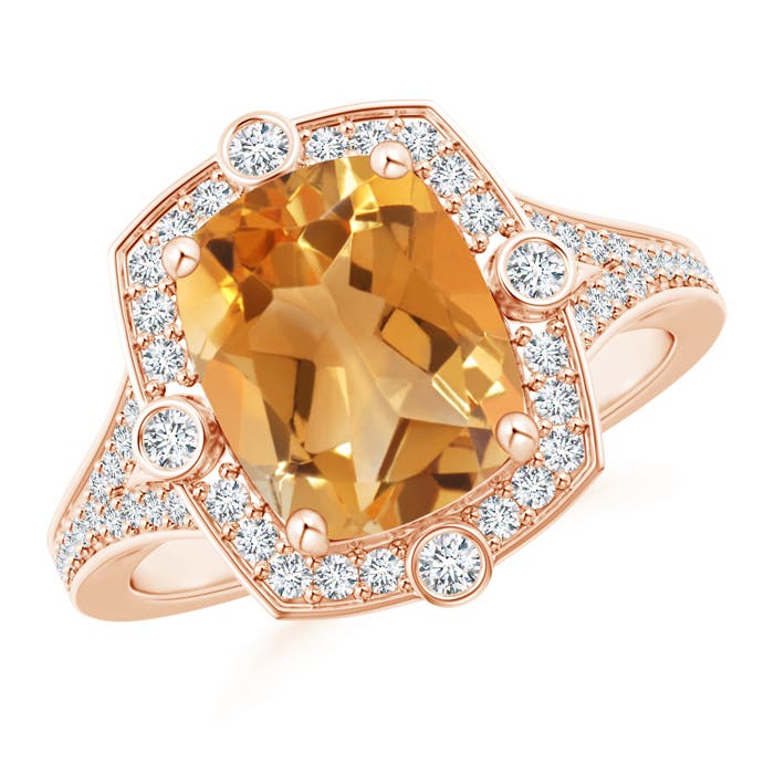 A - Citrine / 2.95 CT / 14 KT Rose Gold