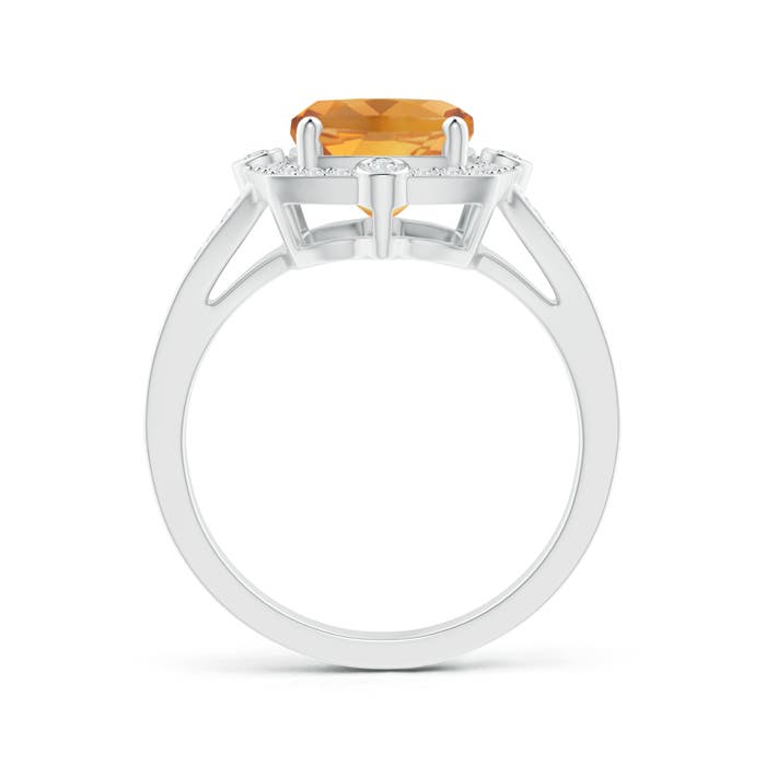 A - Citrine / 2.95 CT / 14 KT White Gold