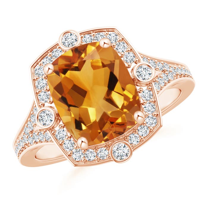 AA - Citrine / 2.95 CT / 14 KT Rose Gold