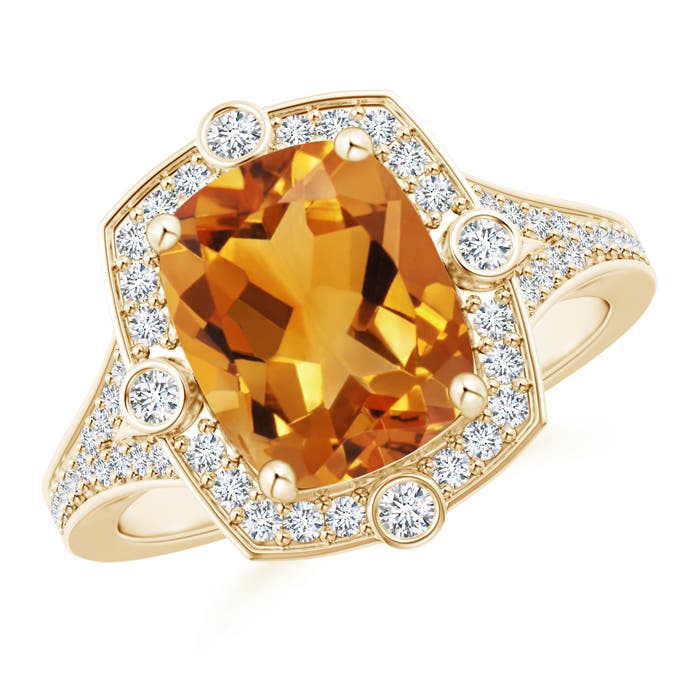 AA - Citrine / 2.95 CT / 14 KT Yellow Gold