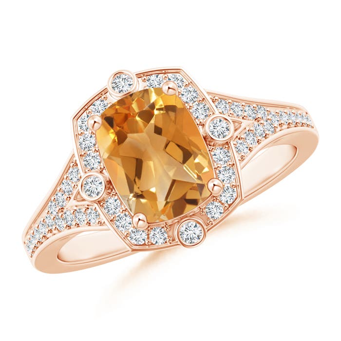 A - Citrine / 1.63 CT / 14 KT Rose Gold