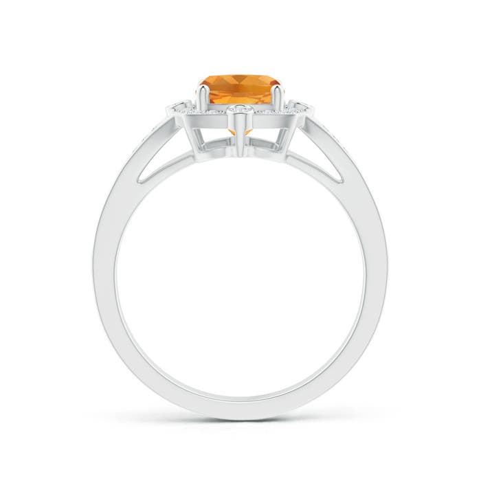 AA - Citrine / 1.63 CT / 14 KT White Gold