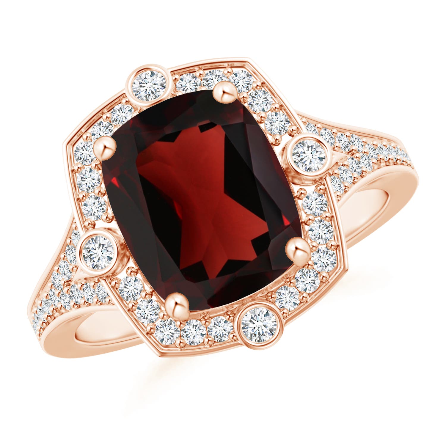 AA - Garnet / 3.65 CT / 14 KT Rose Gold