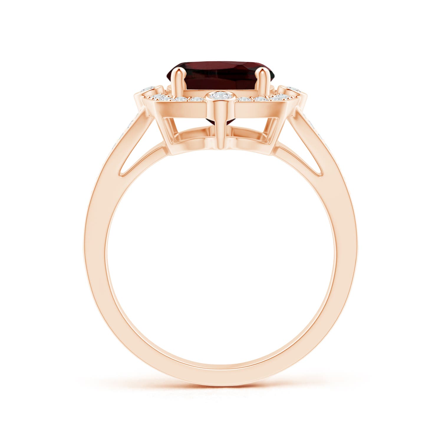 AA - Garnet / 3.65 CT / 14 KT Rose Gold