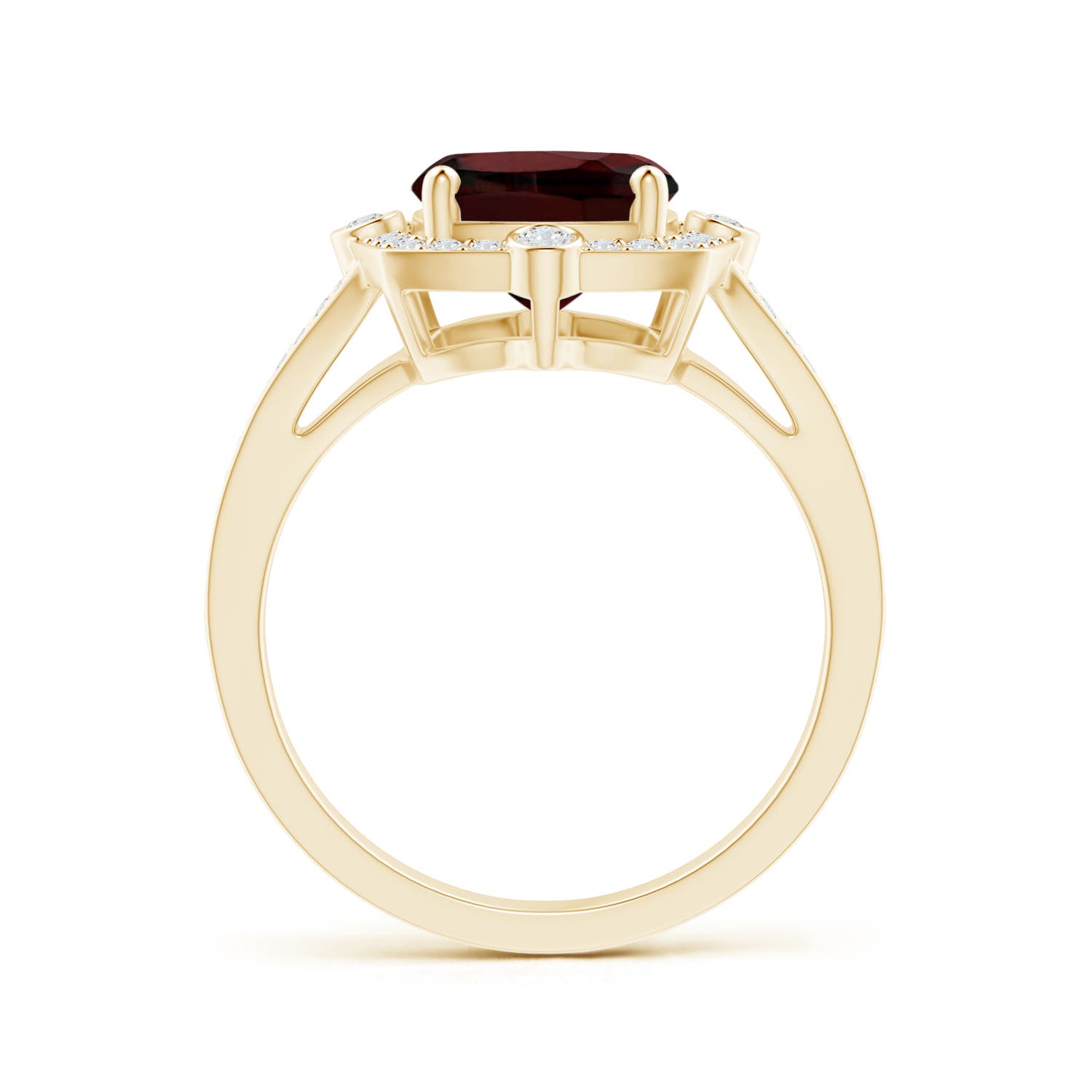 AA - Garnet / 3.65 CT / 14 KT Yellow Gold