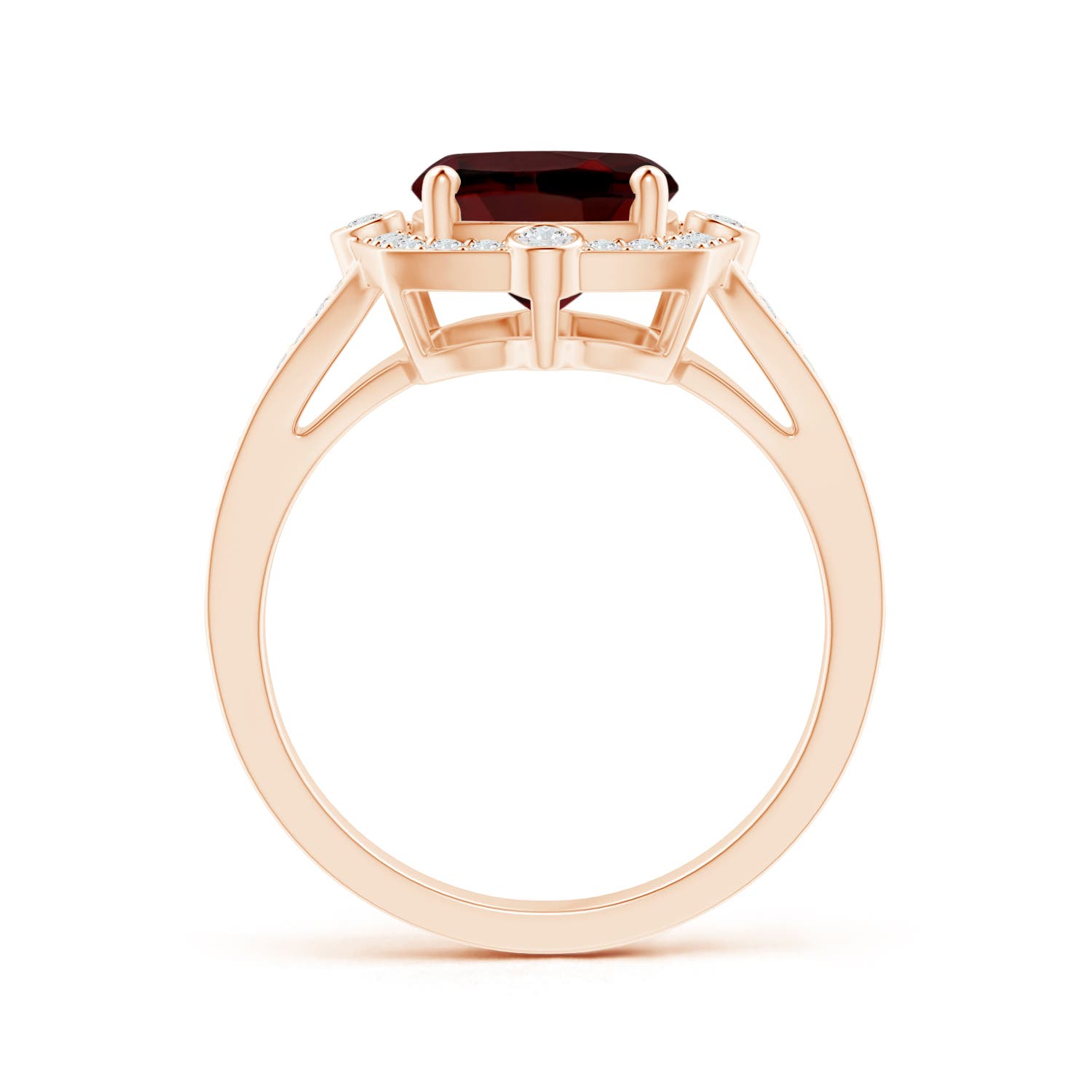 AAA - Garnet / 3.65 CT / 14 KT Rose Gold