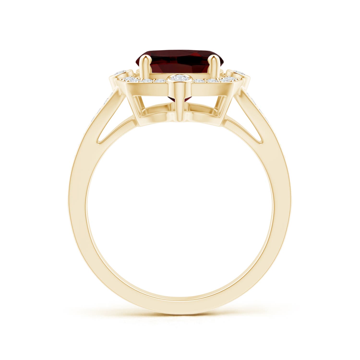 AAA - Garnet / 3.65 CT / 14 KT Yellow Gold