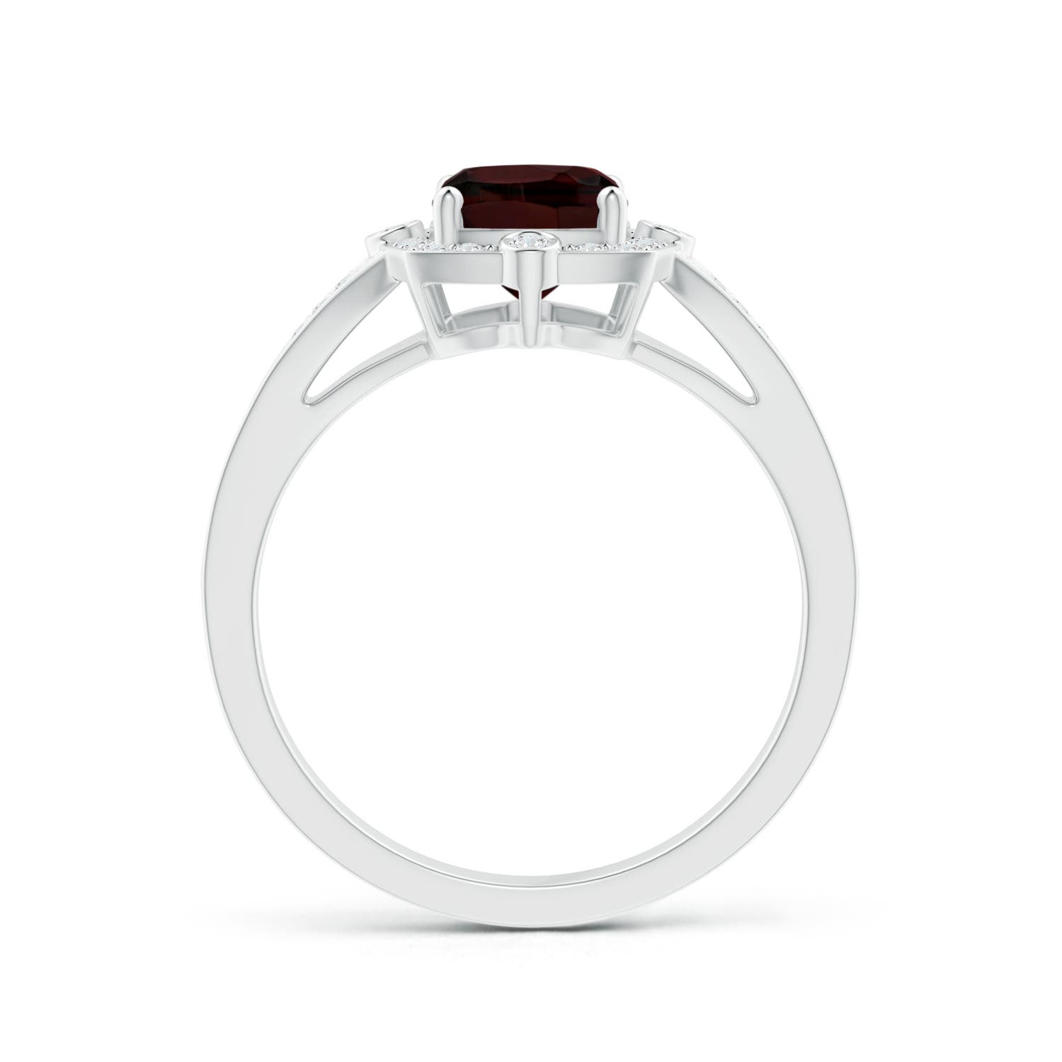 A - Garnet / 1.88 CT / 14 KT White Gold