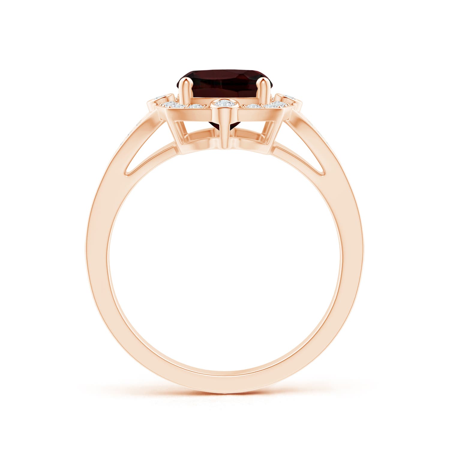 A - Garnet / 3.18 CT / 14 KT Rose Gold