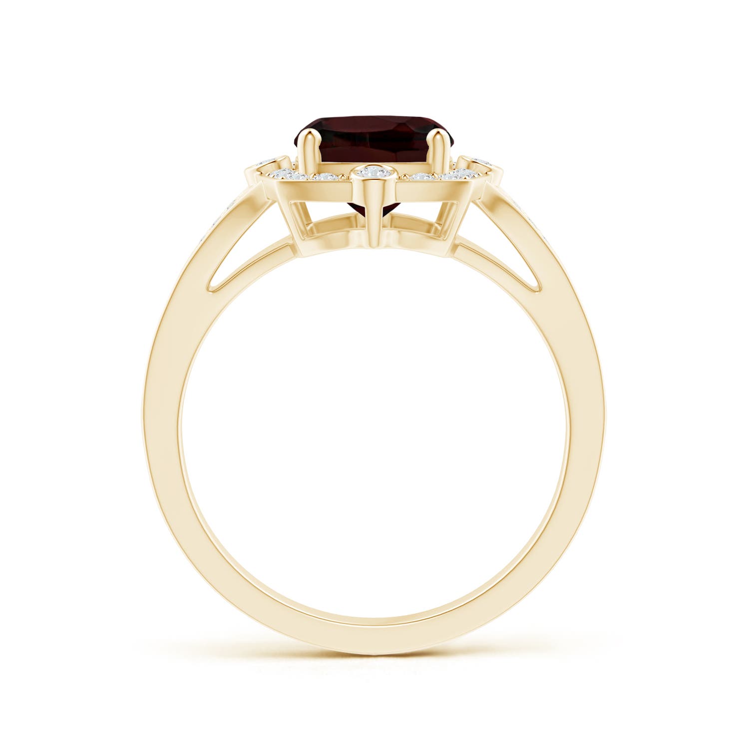 A - Garnet / 3.18 CT / 14 KT Yellow Gold