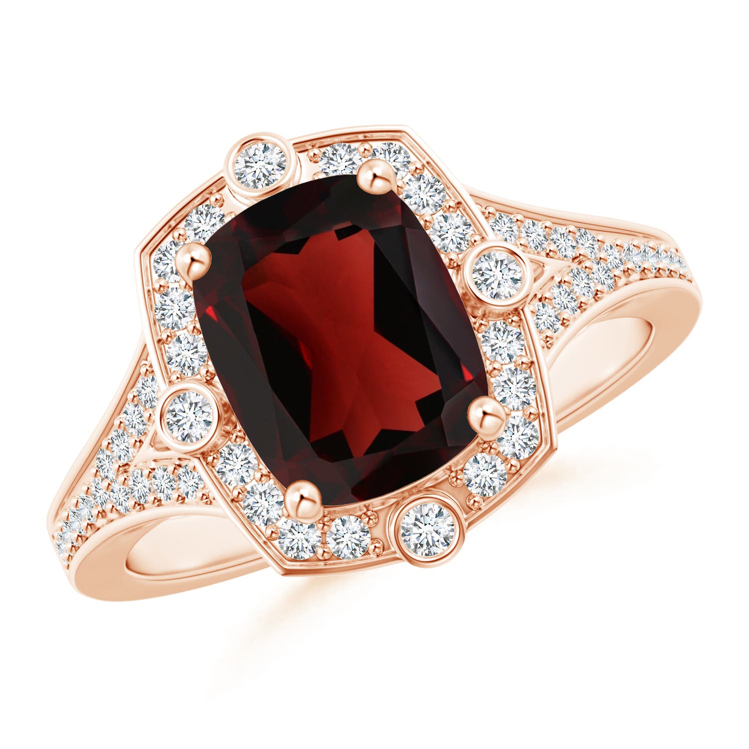 AA - Garnet / 3.18 CT / 14 KT Rose Gold