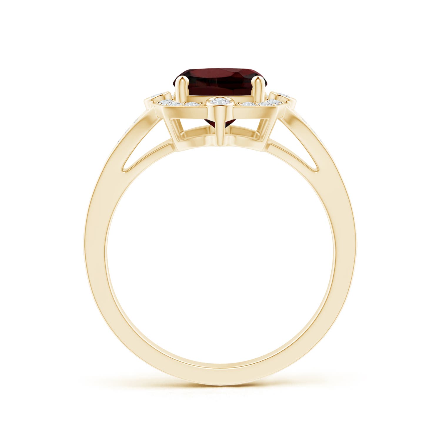 AA - Garnet / 3.18 CT / 14 KT Yellow Gold