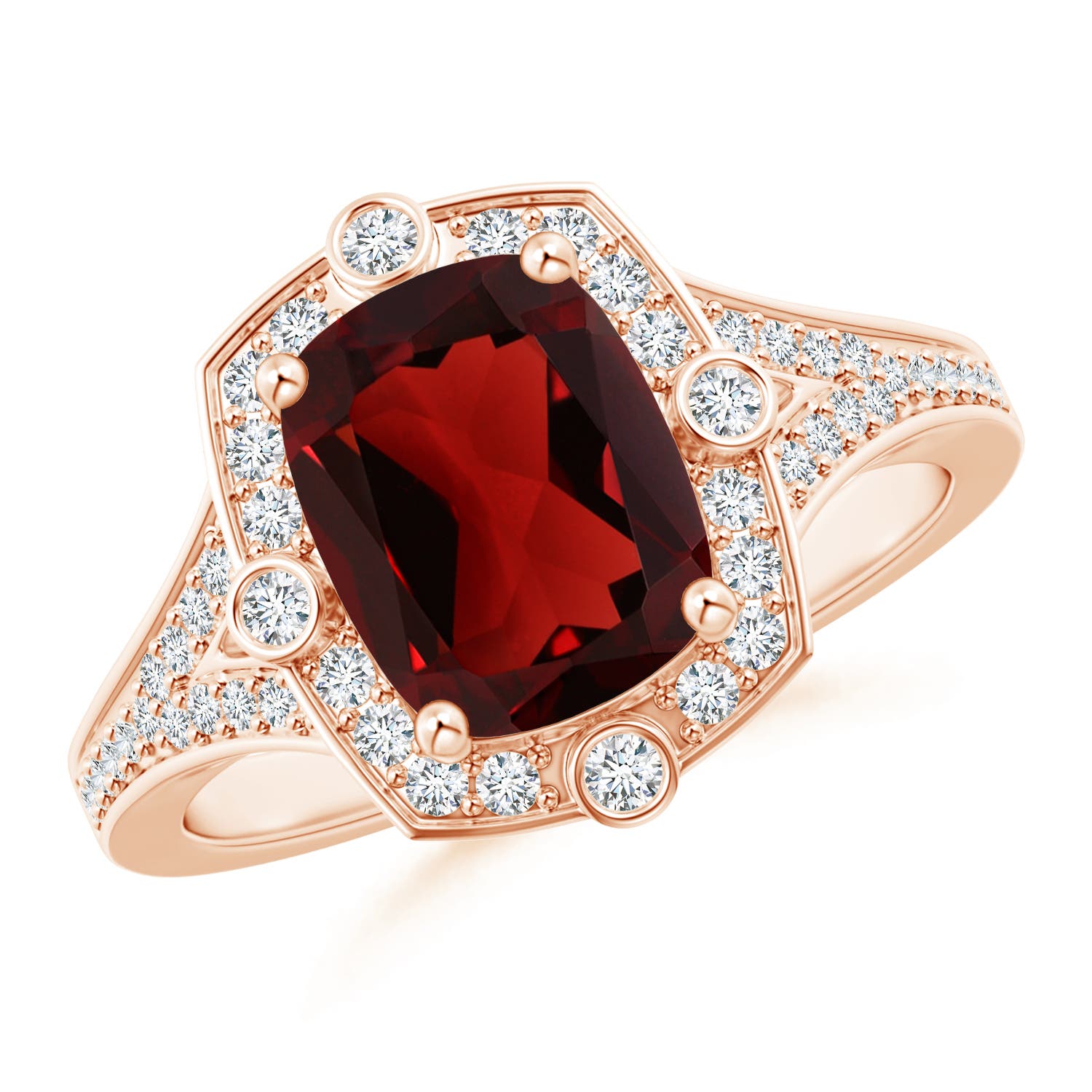 AAA - Garnet / 3.18 CT / 14 KT Rose Gold