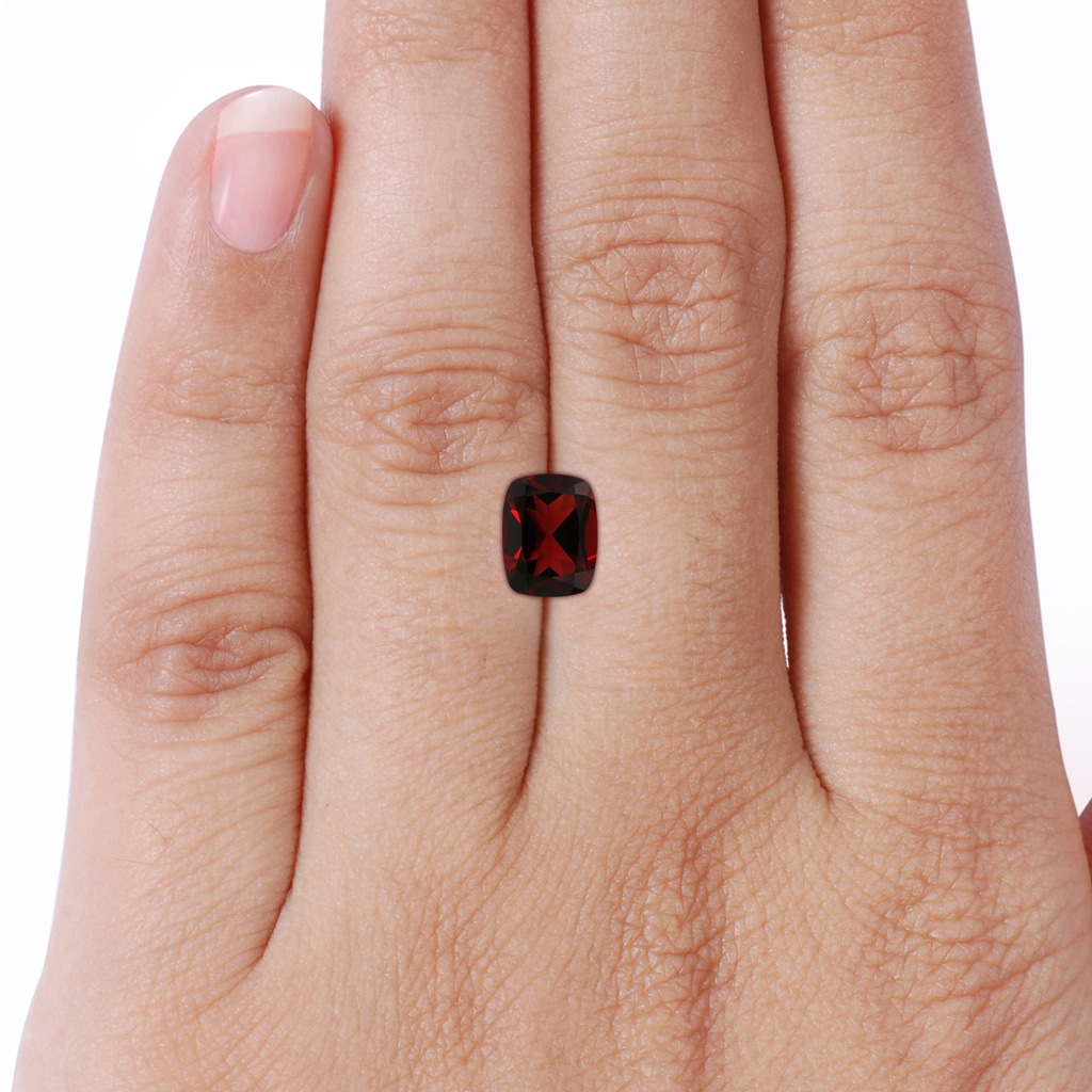 9.05x7.02x4.22mm AAA GIA Certified Art Deco Inspired Garnet Ring with Halo in Rose Gold Side 699