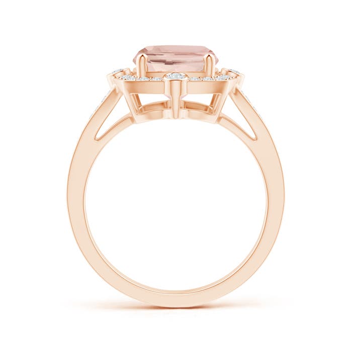 AA - Morganite / 3 CT / 14 KT Rose Gold