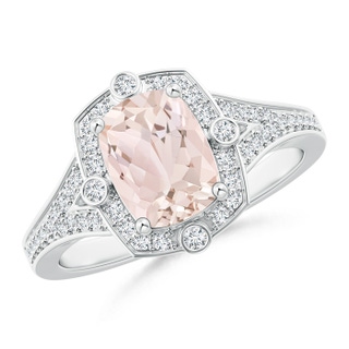 Cushion Rectangular A Morganite