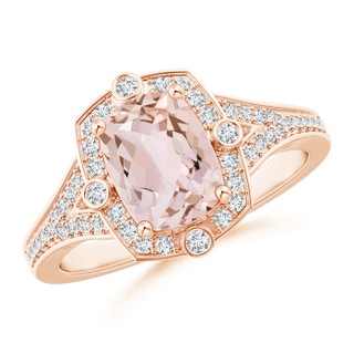 Cushion Rectangular AA Morganite