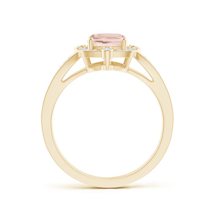 AA - Morganite / 1.48 CT / 14 KT Yellow Gold