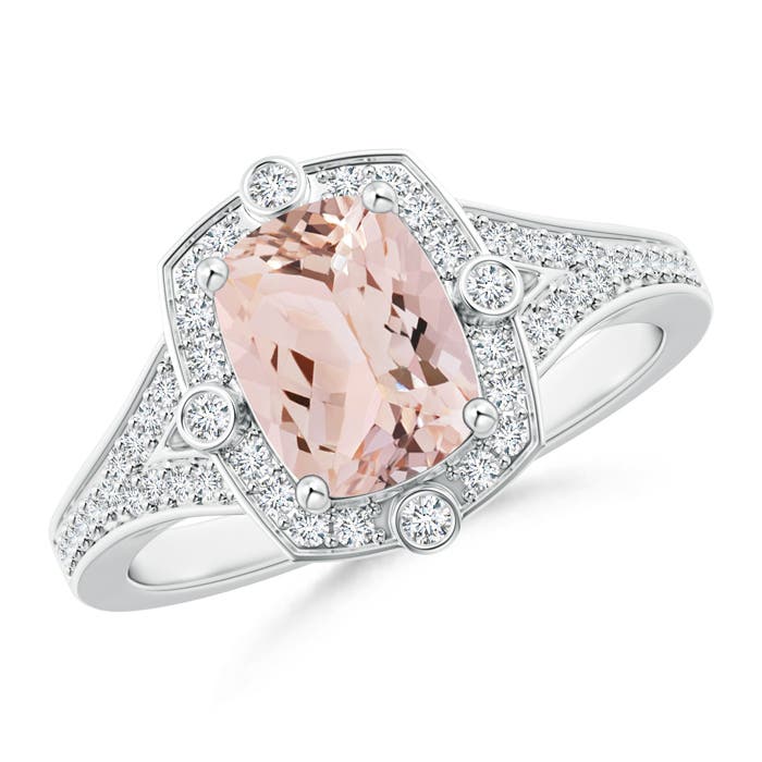 AAA - Morganite / 1.48 CT / 14 KT White Gold