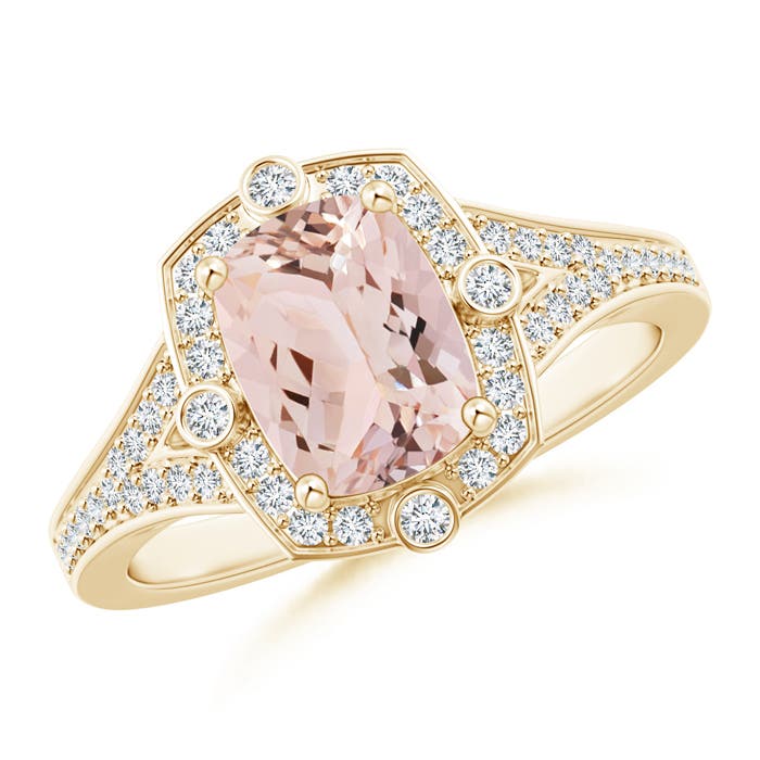 AAA - Morganite / 1.48 CT / 14 KT Yellow Gold