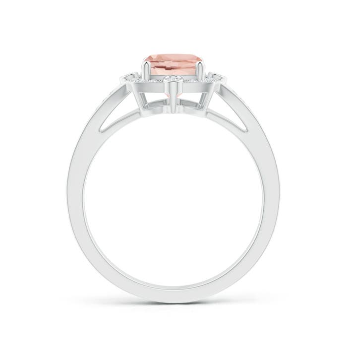 AAAA - Morganite / 1.48 CT / 14 KT White Gold