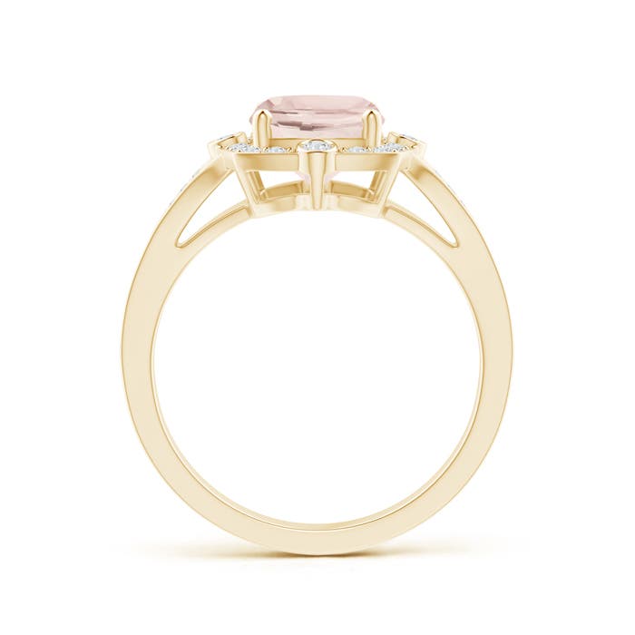 A - Morganite / 2.08 CT / 14 KT Yellow Gold