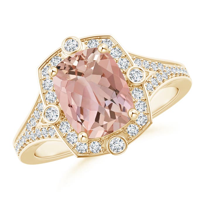 AAAA - Morganite / 2.08 CT / 14 KT Yellow Gold