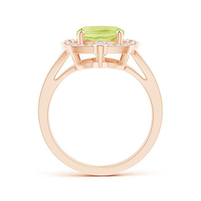 A - Peridot / 3.2 CT / 14 KT Rose Gold