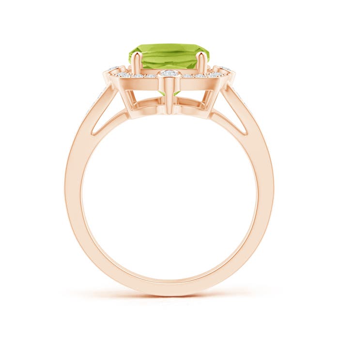 AA - Peridot / 3.2 CT / 14 KT Rose Gold