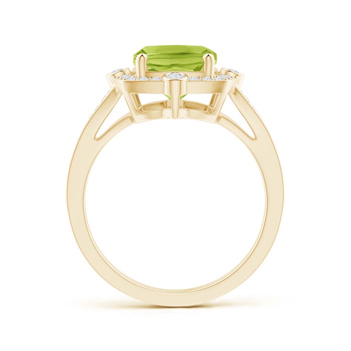 AA - Peridot / 3.2 CT / 14 KT Yellow Gold