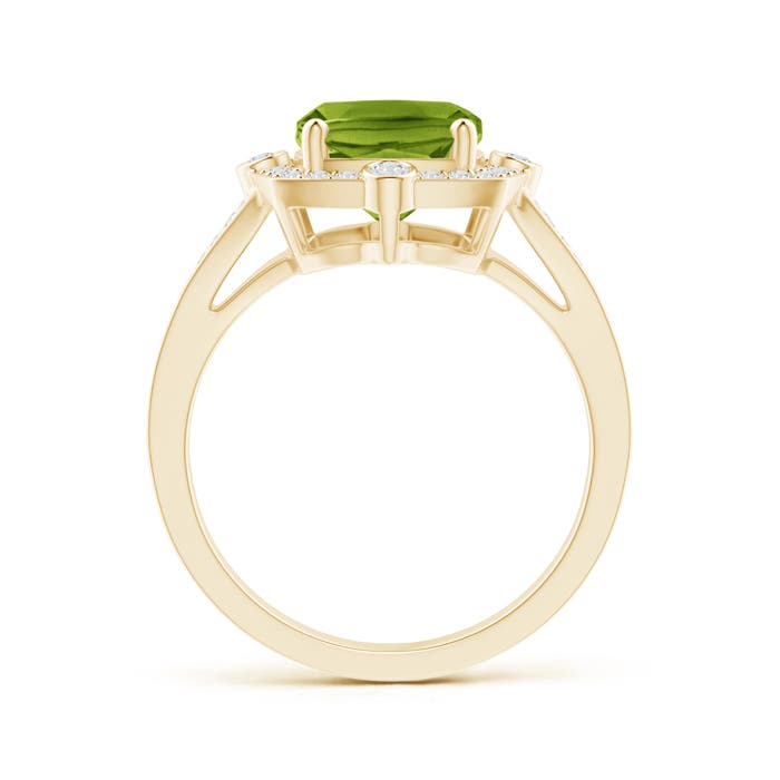 AAAA - Peridot / 3.2 CT / 14 KT Yellow Gold