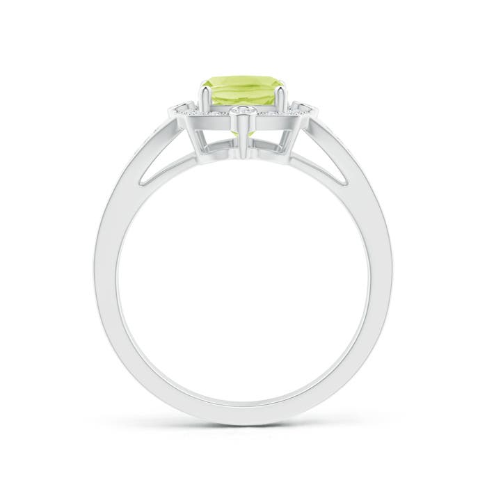 A - Peridot / 1.73 CT / 14 KT White Gold