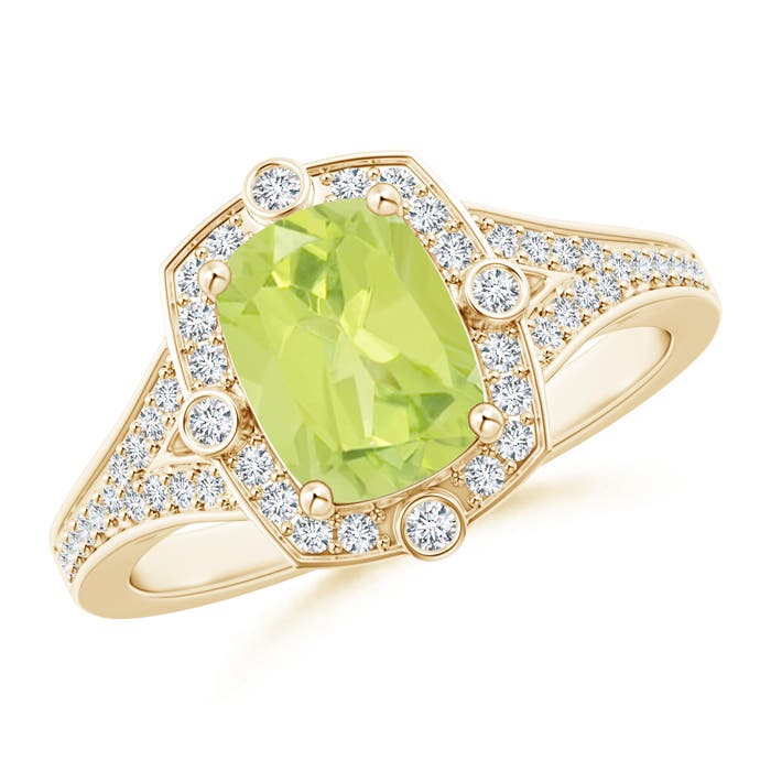 A - Peridot / 1.73 CT / 14 KT Yellow Gold