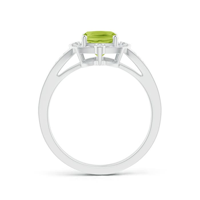 AA - Peridot / 1.73 CT / 14 KT White Gold