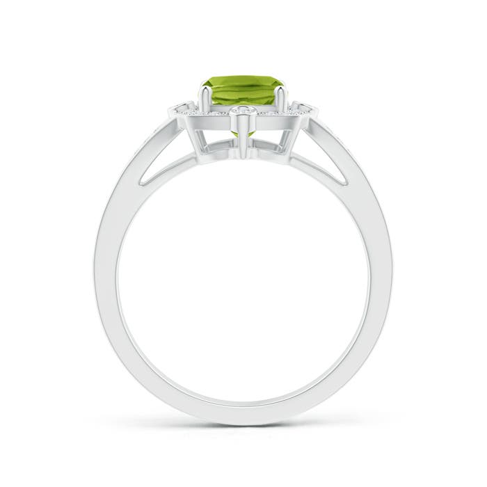 AAA - Peridot / 1.73 CT / 14 KT White Gold