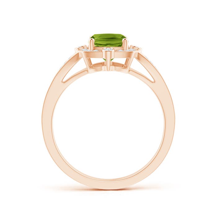 AAAA - Peridot / 1.73 CT / 14 KT Rose Gold