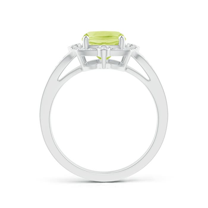 A - Peridot / 2.38 CT / 14 KT White Gold