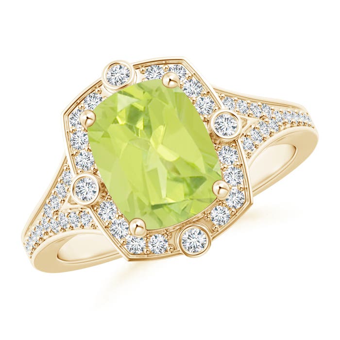 A - Peridot / 2.38 CT / 14 KT Yellow Gold