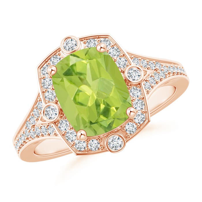 AA - Peridot / 2.38 CT / 14 KT Rose Gold