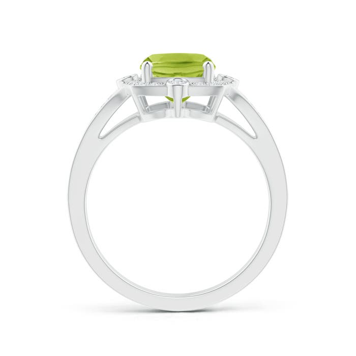 AA - Peridot / 2.38 CT / 14 KT White Gold