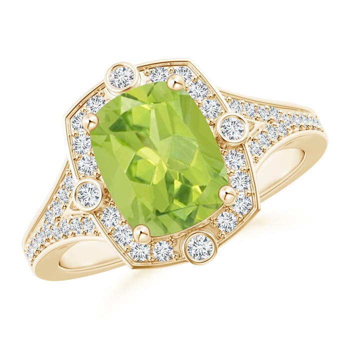 AA - Peridot / 2.38 CT / 14 KT Yellow Gold