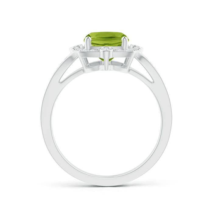 AAA - Peridot / 2.38 CT / 14 KT White Gold