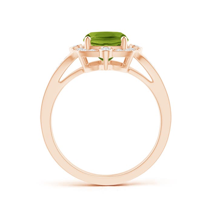 AAAA - Peridot / 2.38 CT / 14 KT Rose Gold