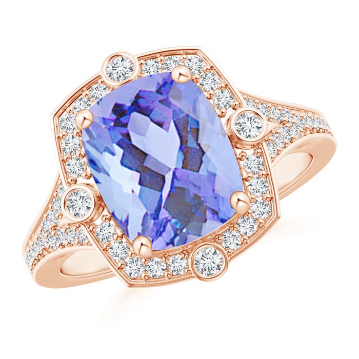 A - Tanzanite / 2.9 CT / 14 KT Rose Gold