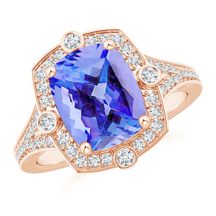 AA - Tanzanite / 2.9 CT / 14 KT Rose Gold