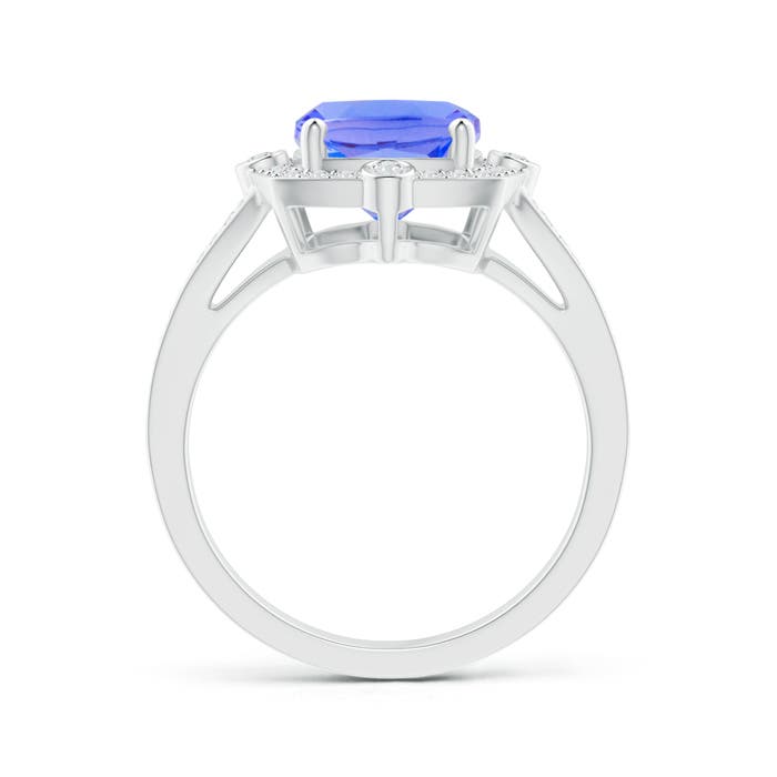 AA - Tanzanite / 2.9 CT / 14 KT White Gold