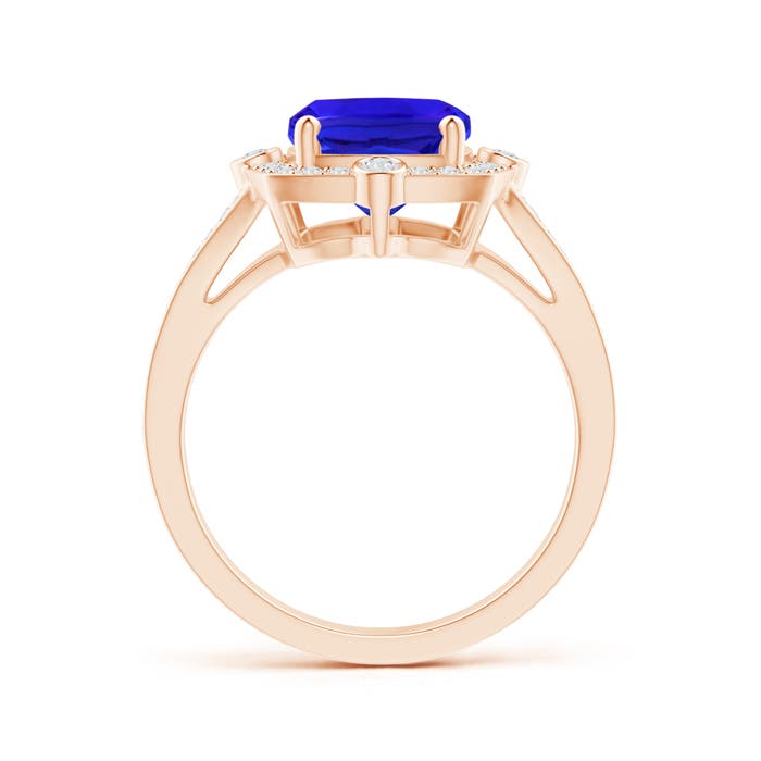 AAA - Tanzanite / 2.9 CT / 14 KT Rose Gold