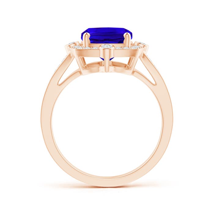 AAAA - Tanzanite / 2.9 CT / 14 KT Rose Gold