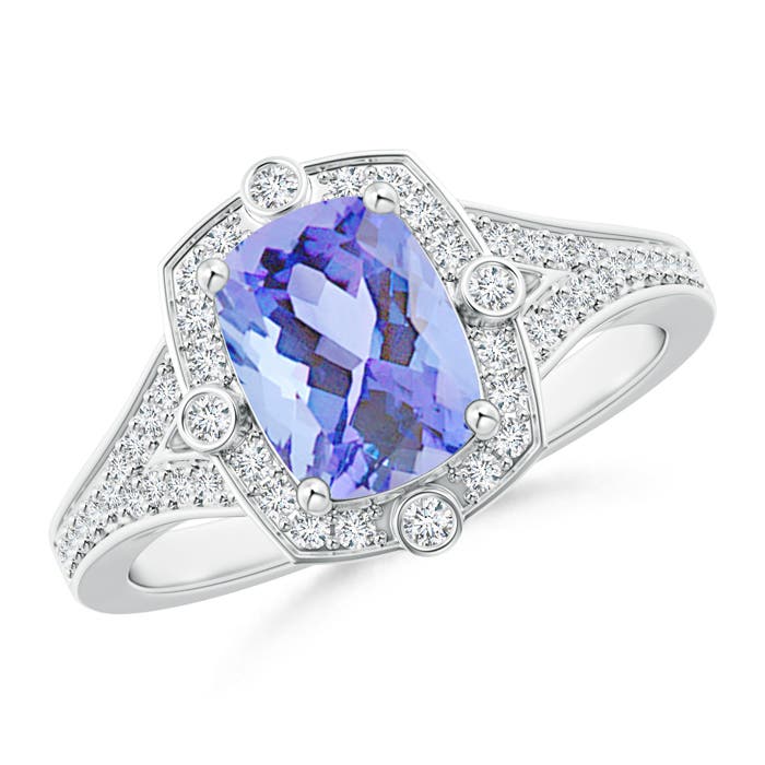 A - Tanzanite / 1.88 CT / 14 KT White Gold