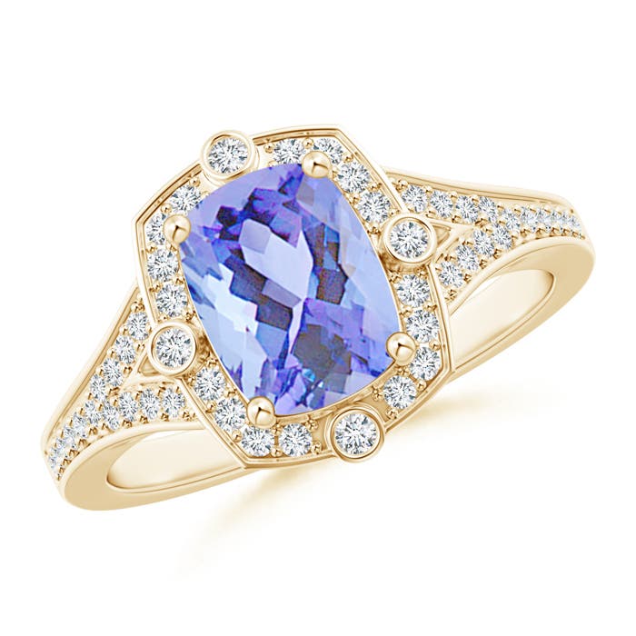 A - Tanzanite / 1.88 CT / 14 KT Yellow Gold